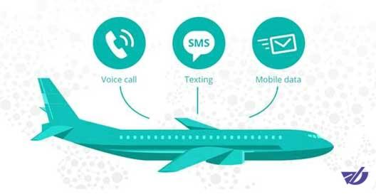 تماس و پیامک در طول پرواز چند؟